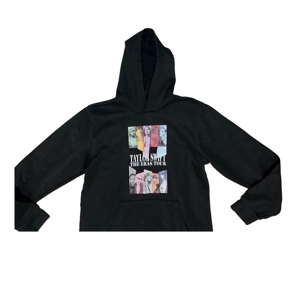 Taylor Swift The Eras‎ Tour Black Hoodie Sweatshirt Size M